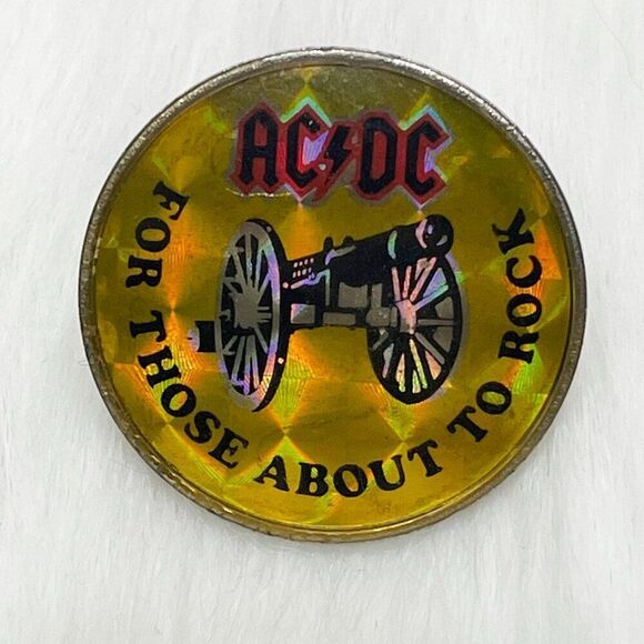 Vintage Jewelry - 🔮‎ 5/$25 Vintage AC/DC For Those About To Rock Pin